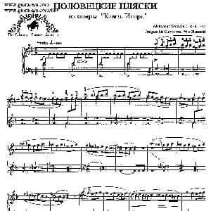 波罗维茨舞曲 钢琴谱 亚历山大 波菲里耶维奇 鲍罗丁 Alexander Porphyrievitch Borodin