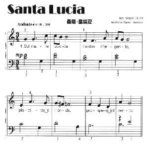 Santa Lucia 意大利 _外国歌谱