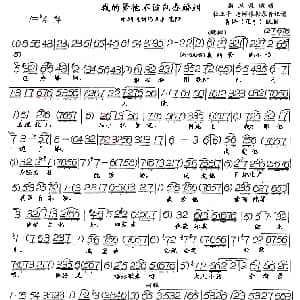 评剧谱 | 我的爹他不该包办婚姻 评剧 刘巧儿 选段 新凤霞