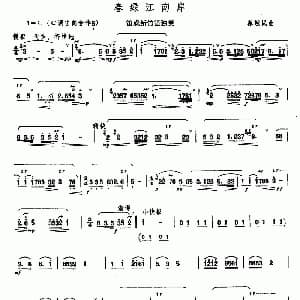 笛子谱 | 春绿江南岸 蔡敬民