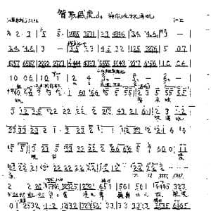 誓把反动派一扫光_歌曲简谱