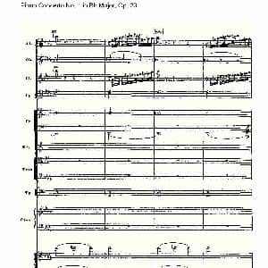 Bb大调第一钢琴协奏曲,Op.23第三乐章 钢琴谱