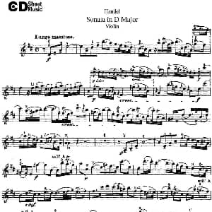 小提琴谱 | Violin Sonata No.4 in D major