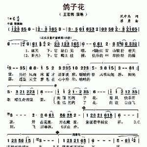 鸽子花_歌曲简谱_词曲:范中杰 廖勇