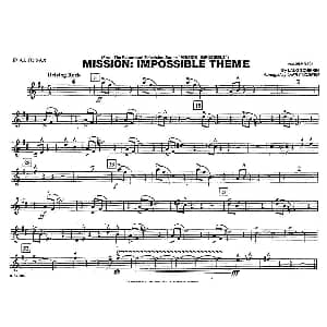 MISSION:IMPOSSIBLE THEME 分谱 中音萨克斯