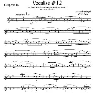 Bordogni Vocalise #12 小号 Marco Bordogni
