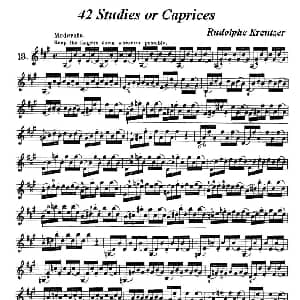 小提琴谱 | 42首练习曲或隨想曲之13 克莱采尔