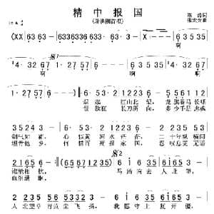 精忠报国_歌谱投稿_词曲:陈涛 张宏光