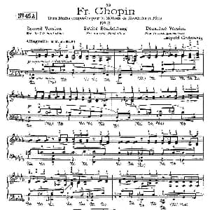 肖邦 练习曲 Fr.Chopin No 2 2 钢琴谱 Godowsky改编