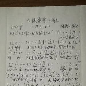 古楼警察之歌_歌谱投稿_词曲:胡建忠 忠