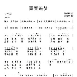 青春追梦_歌谱投稿_词曲:张益魁 刘北休