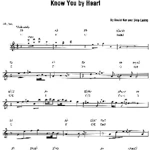萨克斯谱 | know you by heart