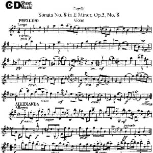 小提琴谱 | Sonata No.8 in E MinorOp.5 No.8