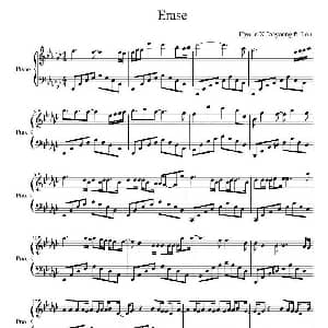 Erase 钢琴谱 JooYoung George Park Young woong IRON Black Eyed win