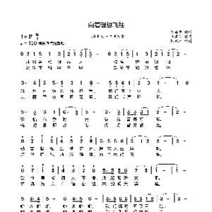 向着理想飞翔_歌谱投稿_词曲:方益平 李建荣