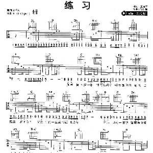 练习 吉他谱 刘德华 黎沸挥 李安修 王裕荣