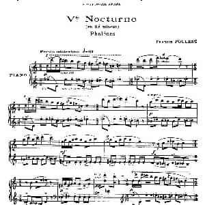 Eight Nocturnes 钢琴谱 弗朗西斯 普朗克