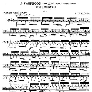 A. Piatti 12 Caprice Op.25 皮阿蒂 12首大提琴随想曲 第一