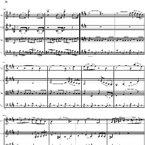 小提琴谱 | String Quartet nr.18 in E minor E小调弦乐四重奏 P16 30 托马西