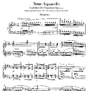 Neue Aquarelle Op.57 钢琴谱 尼尔斯 威廉 加德 Niels Wilhelm Gade
