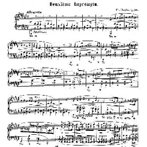 Impromptu no.2 in F Sharp Major Op.36 钢琴谱 肖邦 chopin