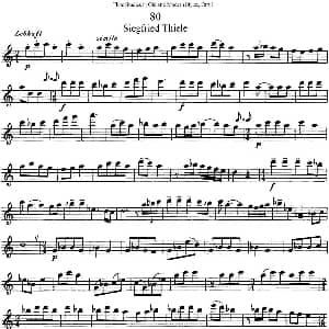 长笛曲谱 | 斯勒新老风格长笛练习重奏曲 第一部分 NO.80 Siegfried Thiele S. 斯勒