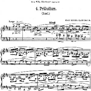 6 Preludes and Fugues Op.99 钢琴谱 马克斯 雷格