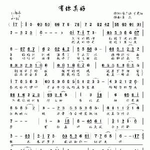 有你真好_通俗唱法乐谱_词曲:徐广远 南风