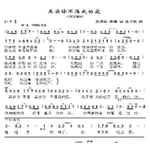 其实你不懂我的爱1_歌曲简谱_词曲:仇荣祥汪满 孙卫东