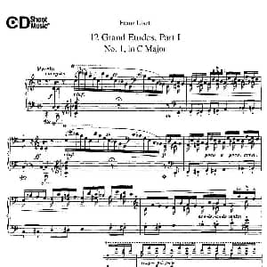 12 Grand Etudes S.137 钢琴谱 弗兰茨 李斯特