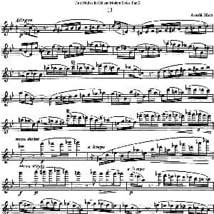 长笛曲谱 | 斯勒新老风格长笛练习重奏曲 第二部分 NO.13 Siegfried Thiele S. 斯勒