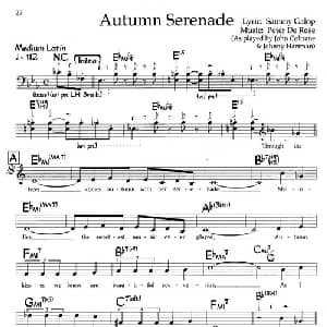 Autumn Serenade_外国歌谱