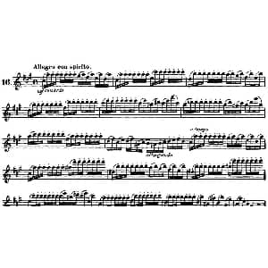 长笛曲谱 | 柯勒30首高级长笛练习曲作品75号 NO.16 Kohler 柯勒