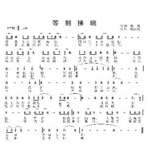等到拂晓_歌曲简谱_词曲:野野 邱彦鸿
