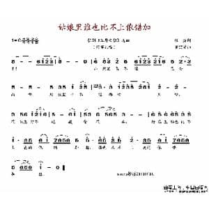 姑娘里谁也比不上侬错加_歌谱投稿_词曲:任萍 罗宗贤