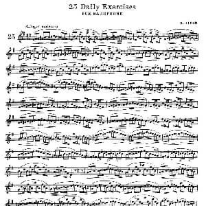 萨克斯谱 | klose 25首萨克斯练习曲 25