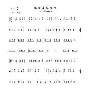 傣族舞孔雀飞_歌曲简谱