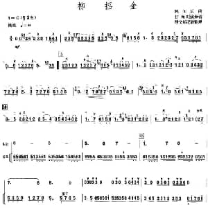 柳摇金 甘尚时高胡演奏谱 居文郁记谱整理版 居文郁记谱整理