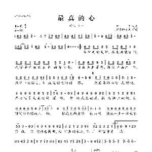 最真的心_歌曲简谱_词曲:路勇 路勇