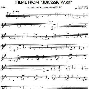 小提琴谱 | THEME FROM JURASSIC PARK