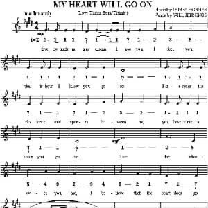 My heart will go on_外国歌谱