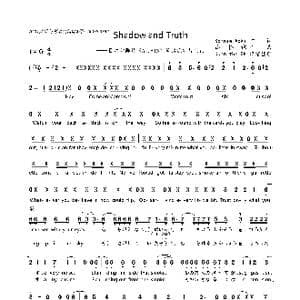 Shadow and Truth_歌曲简谱_词曲:Konnie Aoki 高桥谅