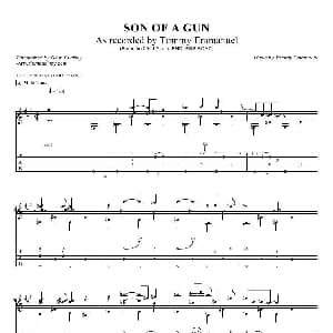 tommy emmanuel son of a gun 吉他谱
