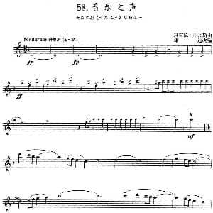 小提琴谱 | 音乐之声 美国电影 音乐之声 插曲之一 理查德 罗杰斯曲 雄达改编