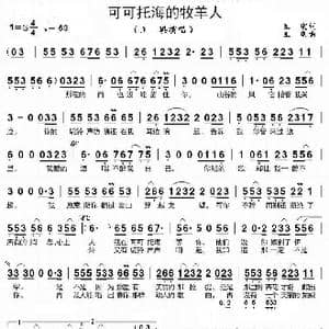 可可托海的牧羊人_歌曲简谱_词曲:王　琪 王　琪
