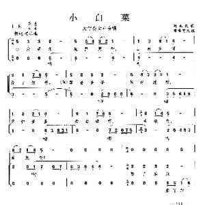 小白菜_歌曲简谱