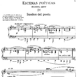 Escenas Poeticas 钢琴谱 恩里克 格拉纳多斯