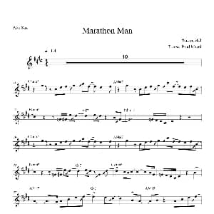 萨克斯谱 | Marathon Man 中音萨克斯
