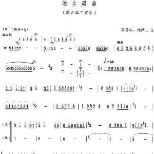 葫芦丝谱 | 傣乡晨曲 葫芦丝二重奏 周秀珠 尚泽三