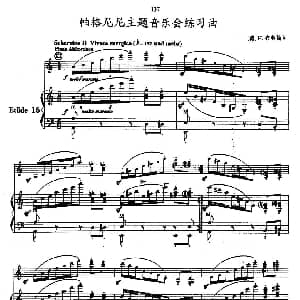 手风琴谱 | 帕格尼尼主题音乐会练习曲 16—18 德 H 布莱梅
